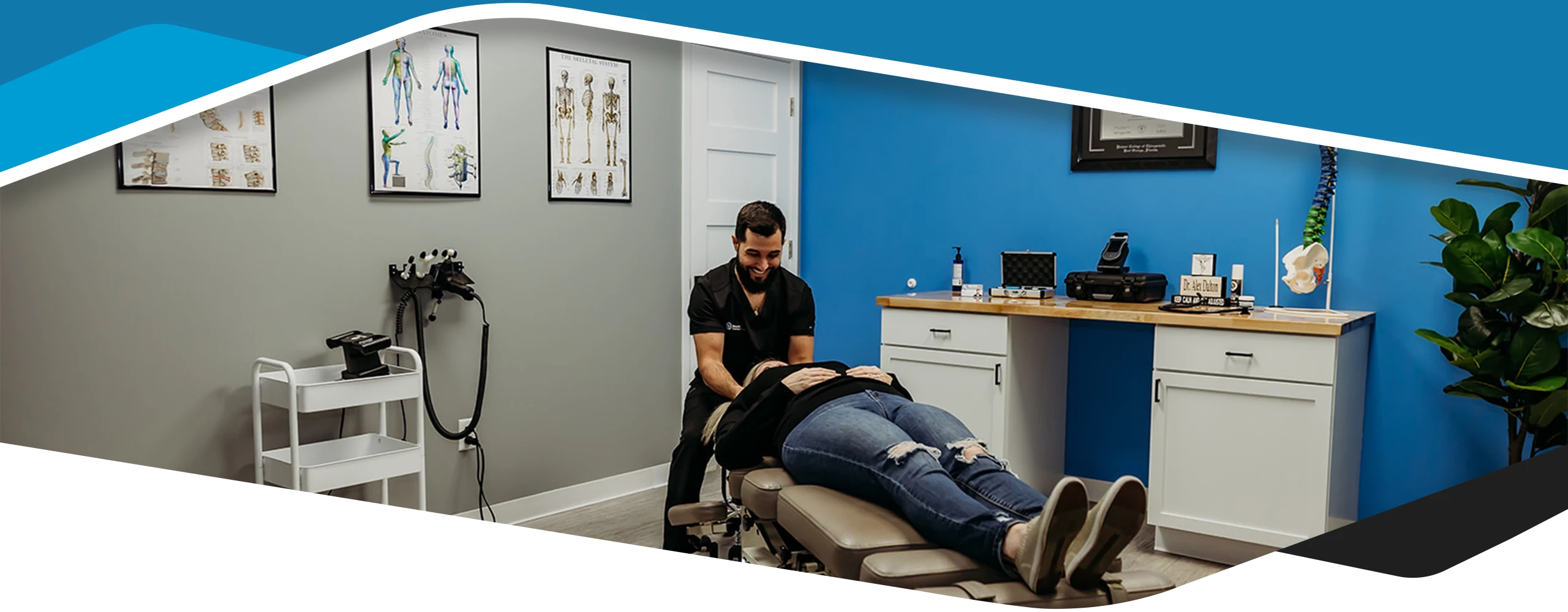 Chiropractor Alexander Dalton Adjusting A Patient